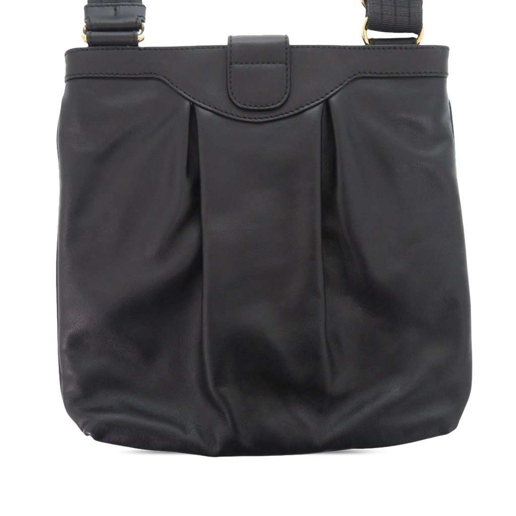 Salvatore Ferragamo Leather Gancini Crossbody Black Leather Very good condition - Back View