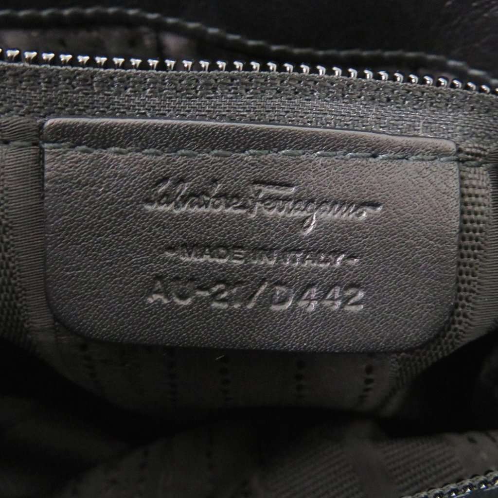 Salvatore Ferragamo Leather Gancini Crossbody Black Leather Very good condition - Box View