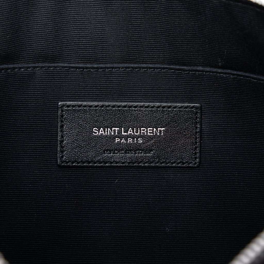 Saint Laurent Leather Star Rider Tablet Pouch Black Leather Very good condition - Box View
