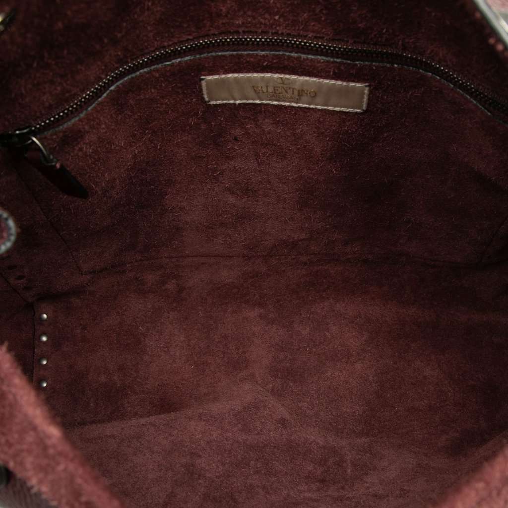 Valentino Leather Rolling Rockstud Crossbody Brown Leather Very good condition - Model View