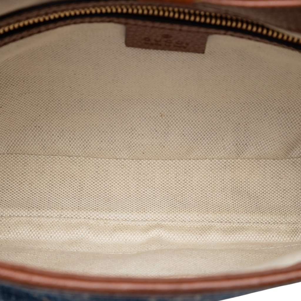 Gucci Small GG Denim Jackie 1961 Crossbody Blue Very good condition - Model View