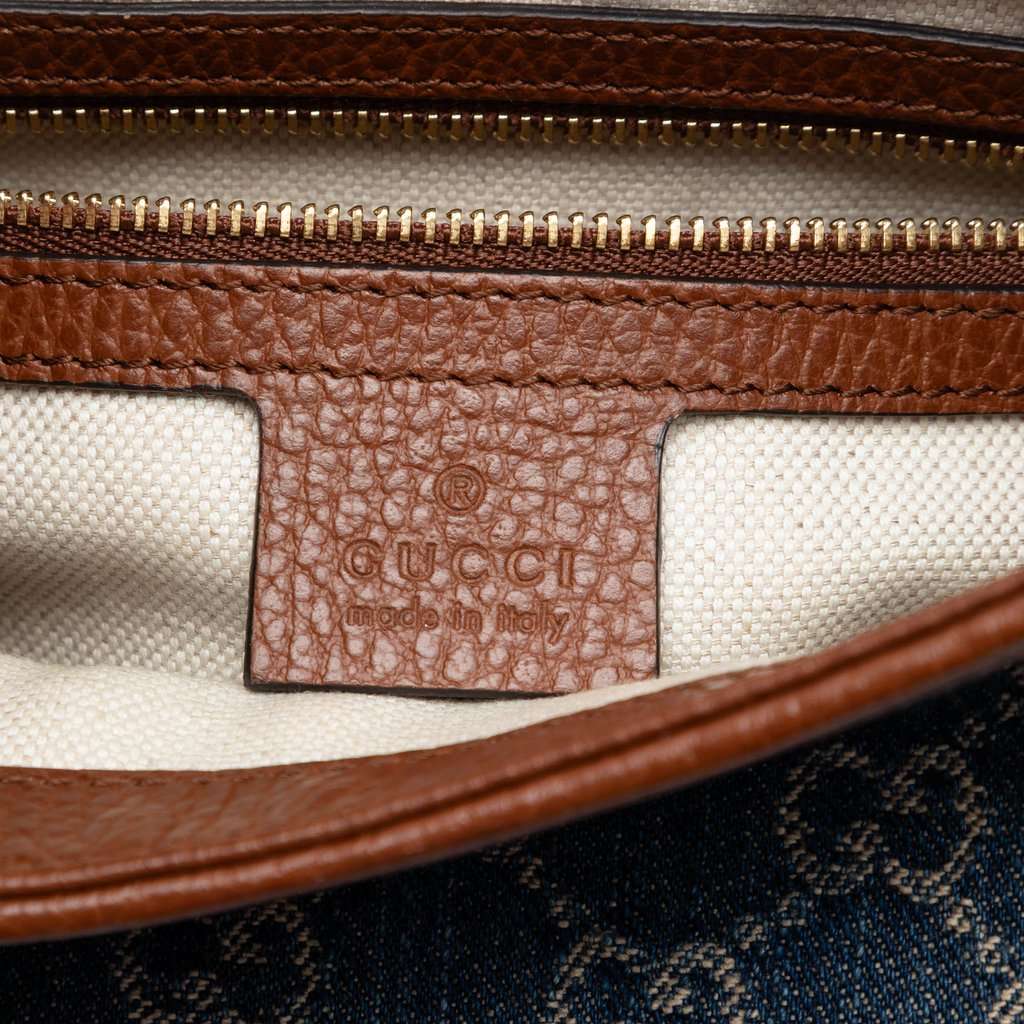 Gucci Small GG Denim Jackie 1961 Crossbody Blue Very good condition - Box View