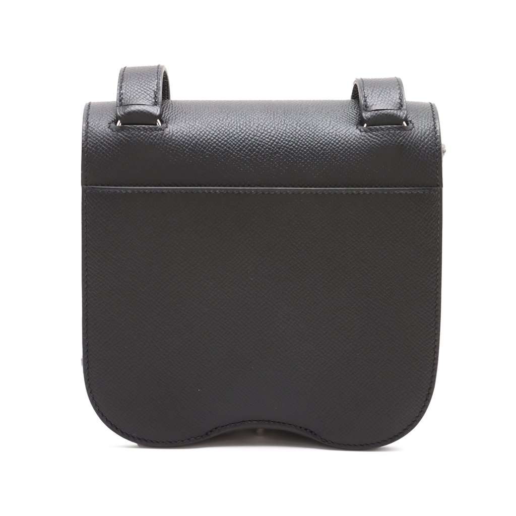Hermès Mini Epsom Della Cavalleria Black Leather Very good condition - Back View