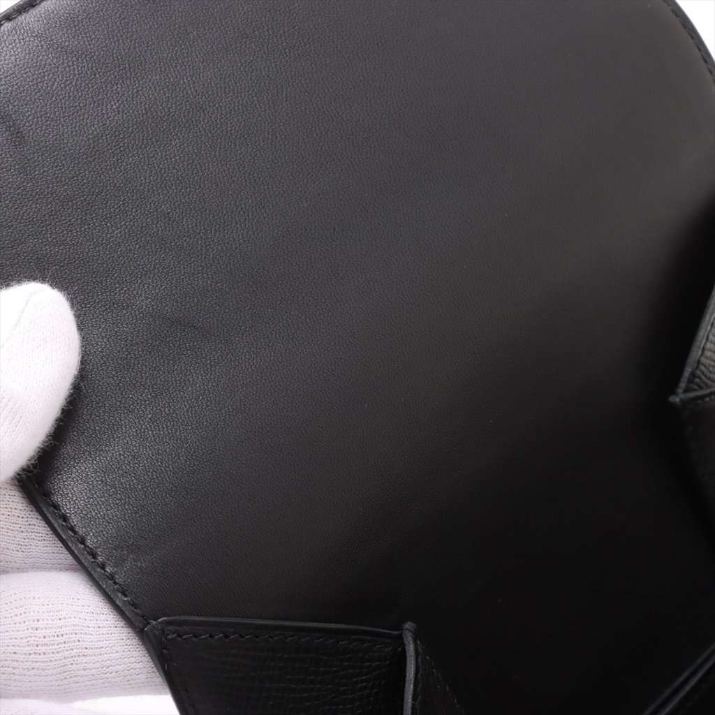 Hermès Mini Epsom Della Cavalleria Black Leather Very good condition - Box View