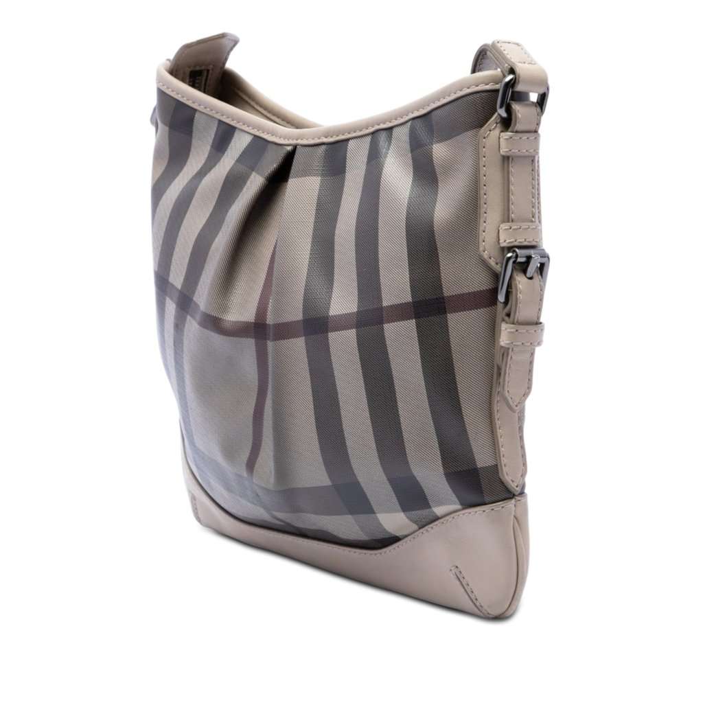 Burberry Smoke Check Coated Canvas Hartham Crossbody MultiColor Very good - Back View