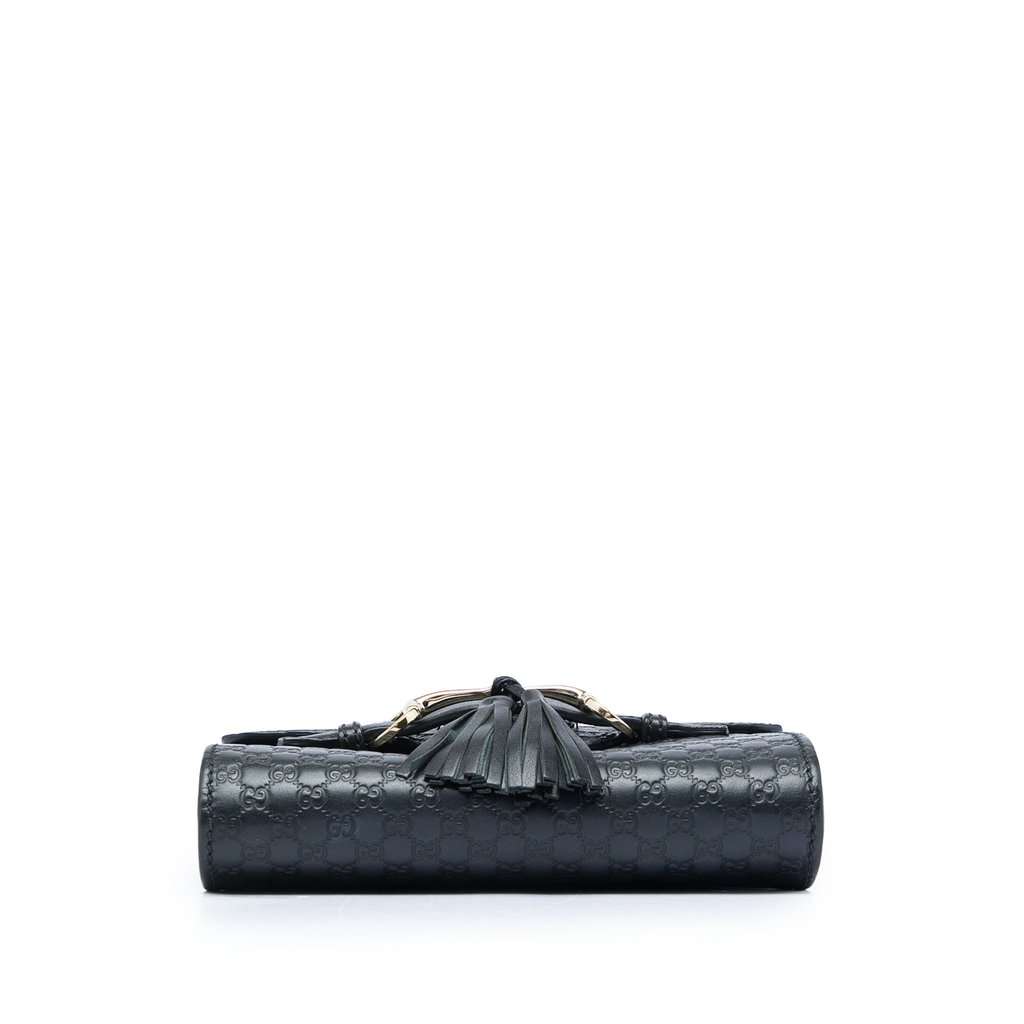 Gucci Mini Microguccissima Emily Crossbody Black Leather Very good - Inside View