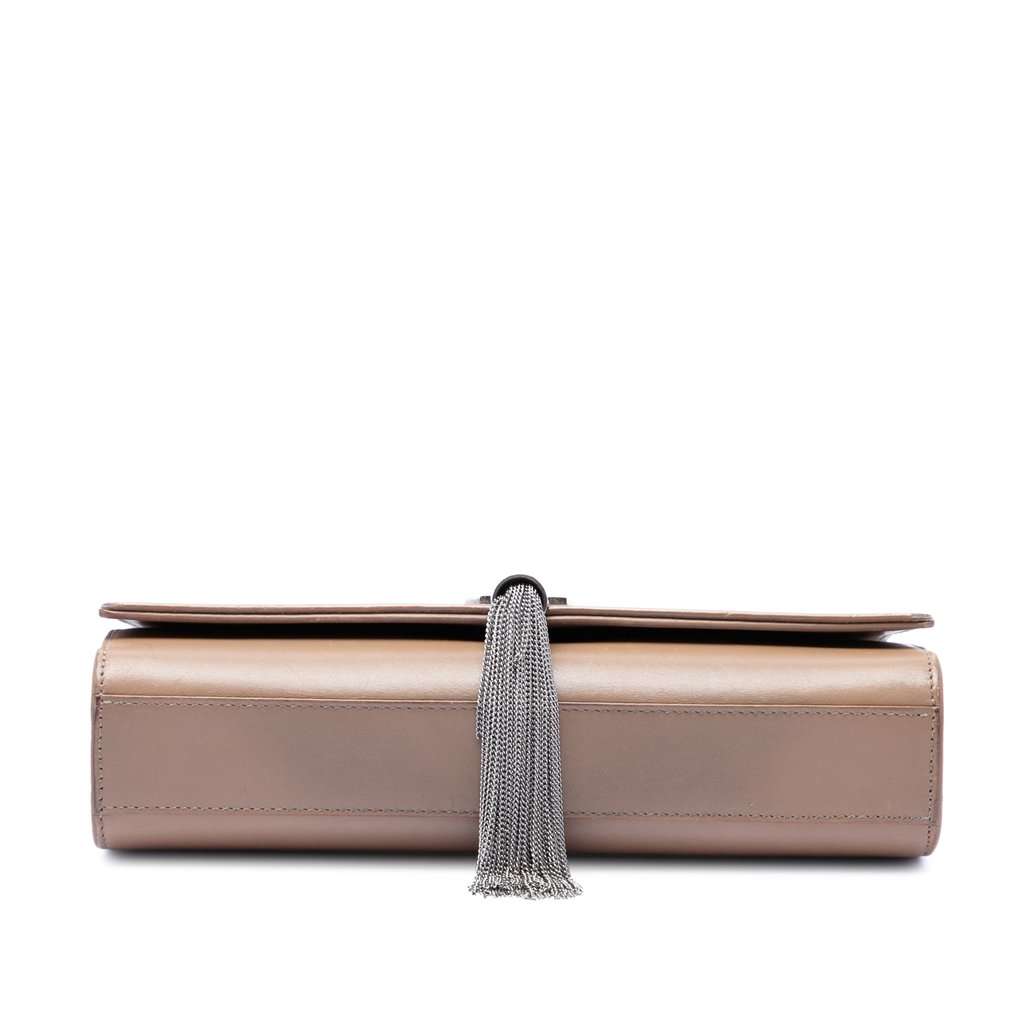 Saint Laurent Medium Smooth Calfskin Classic Monogram Kate Tassel Crossbody Brown Leather Very good condition - Inside View