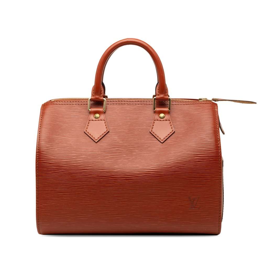 Louis Vuitton Epi Speedy 25 Brown Leather Very good - Front View