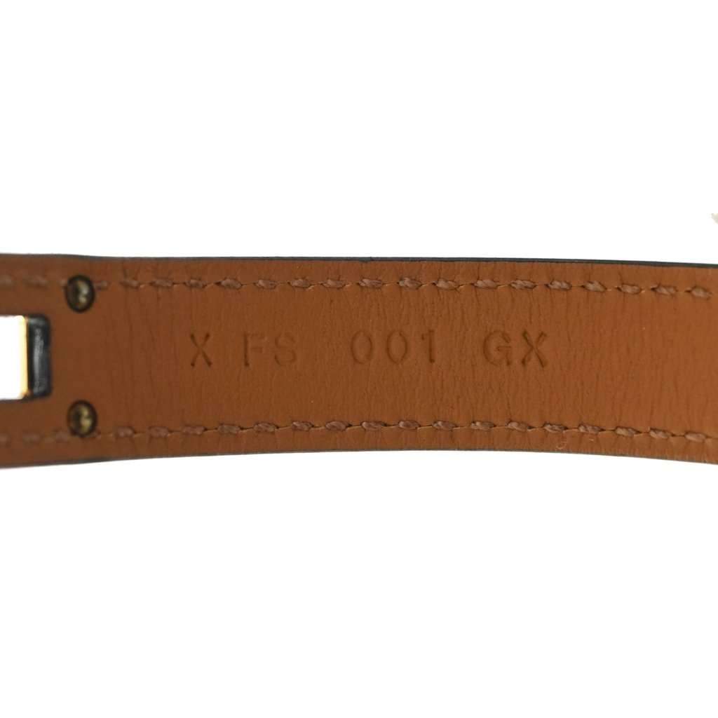 Hermès Swift Kelly Double Tour Bracelet Black Leather Very good condition - Inside View