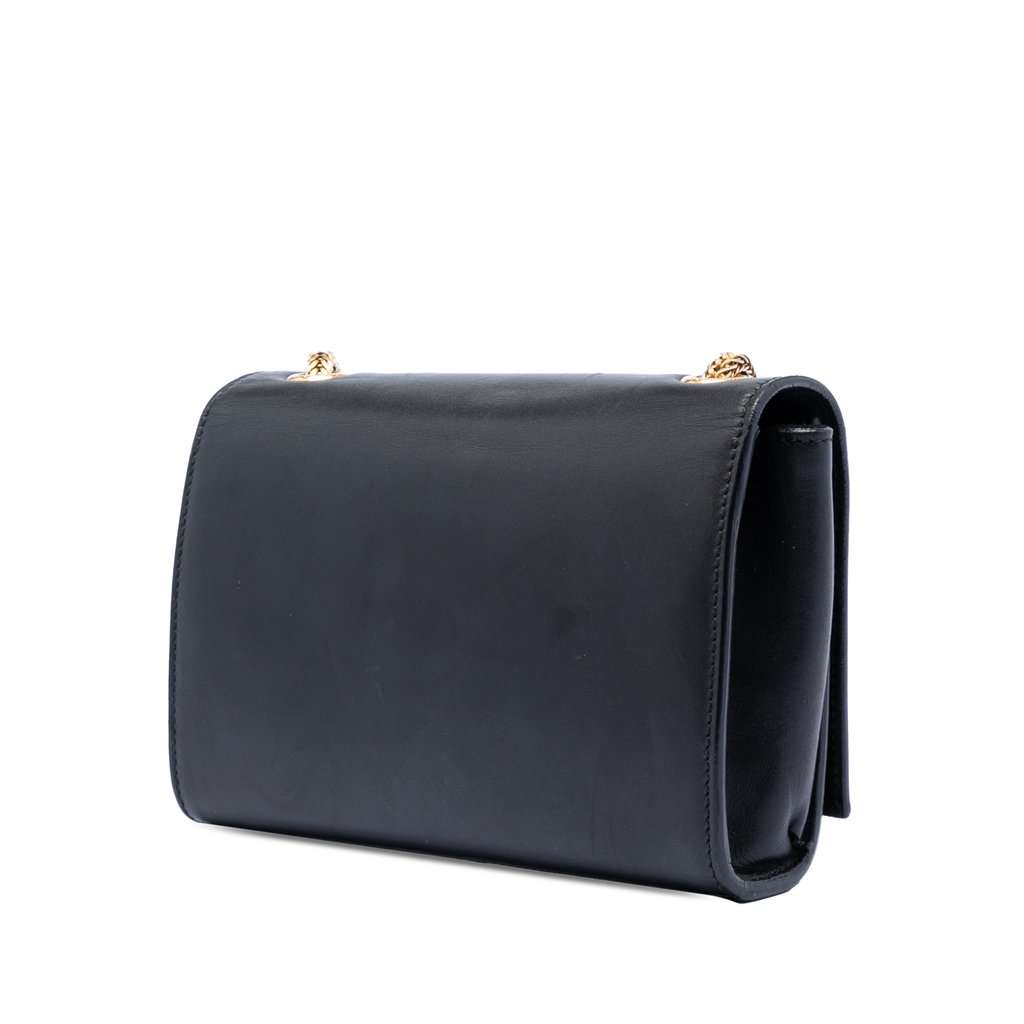Saint Laurent Small Smooth Calfskin Monogram Kate Tassel Crossbody Black Leather Very good condition - Back View