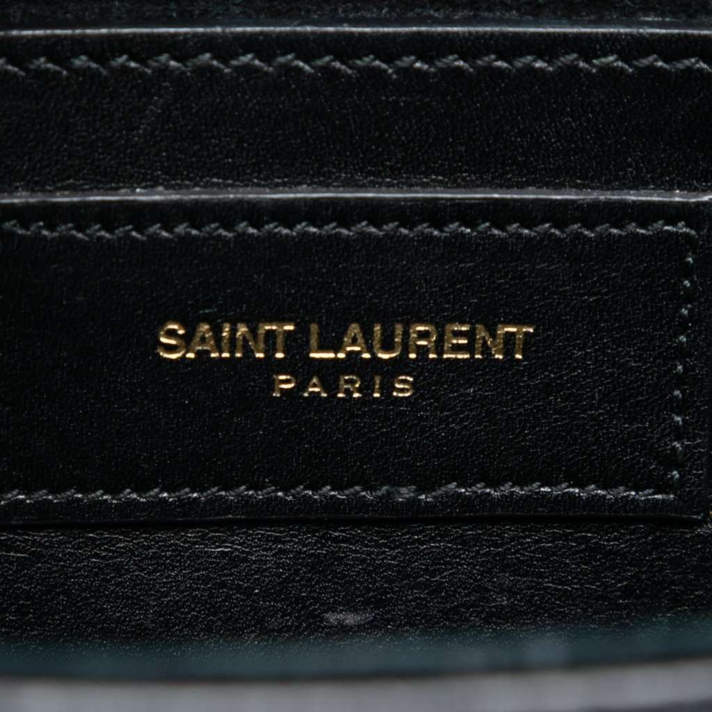 Saint Laurent Small Smooth Calfskin Monogram Kate Tassel Crossbody Black Leather Very good condition - Box View