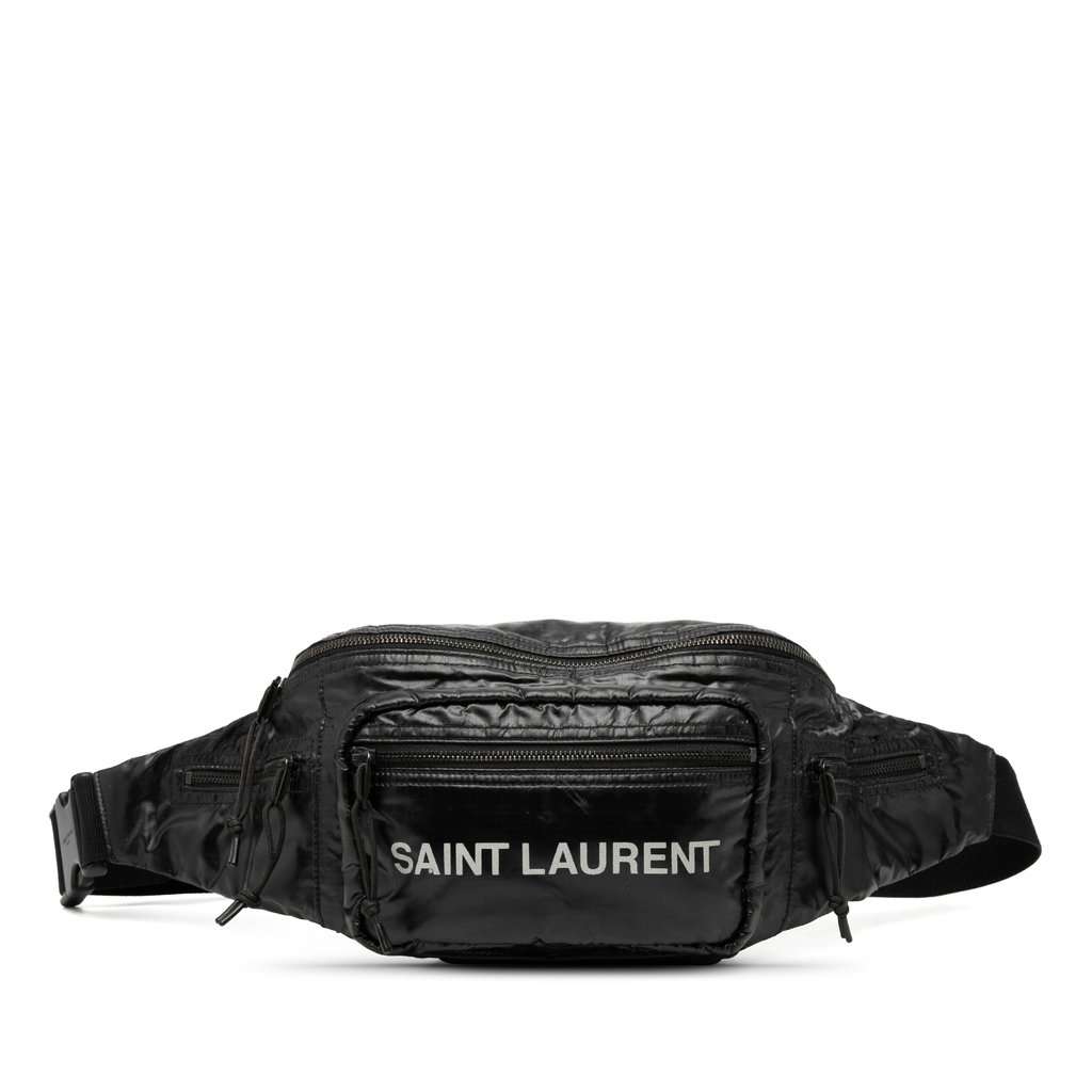 Saint Laurent Nylon Nuxx Belt Bag Black Good condition - Front View