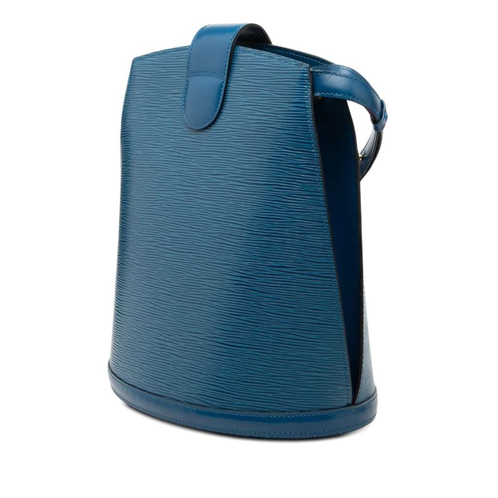 Louis Vuitton Epi Cluny Blue Leather Very good condition - Back View