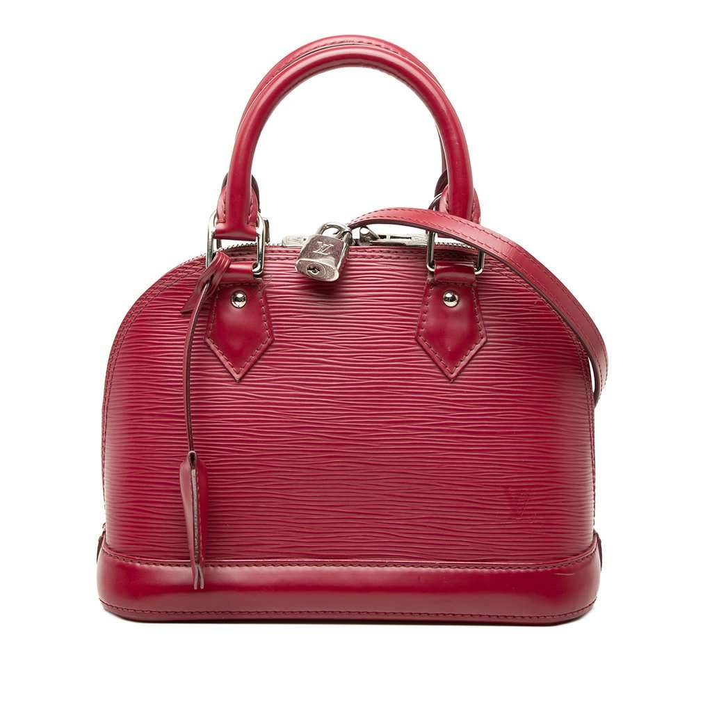 Louis Vuitton Epi Alma BB Red Leather Very good - Front View