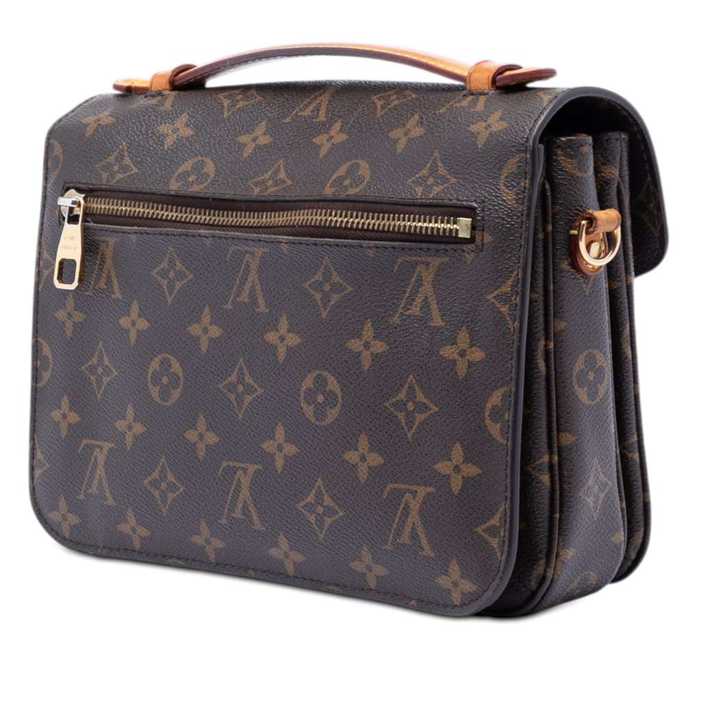 Louis Vuitton Monogram Pochette Metis Brown Very good condition - Back View