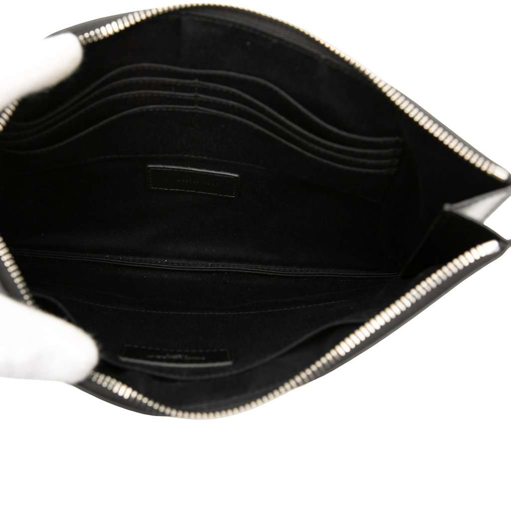 Saint Laurent Leather Monogram Ipad Case Black Leather Very good condition - Model View