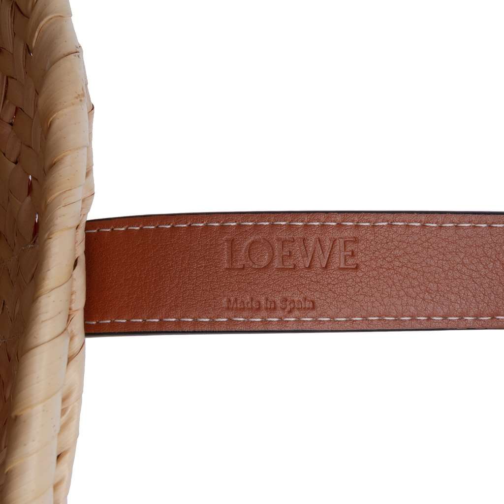 LOEWE Small Raffia Anagram Basket Tote Beige Very good - Box View