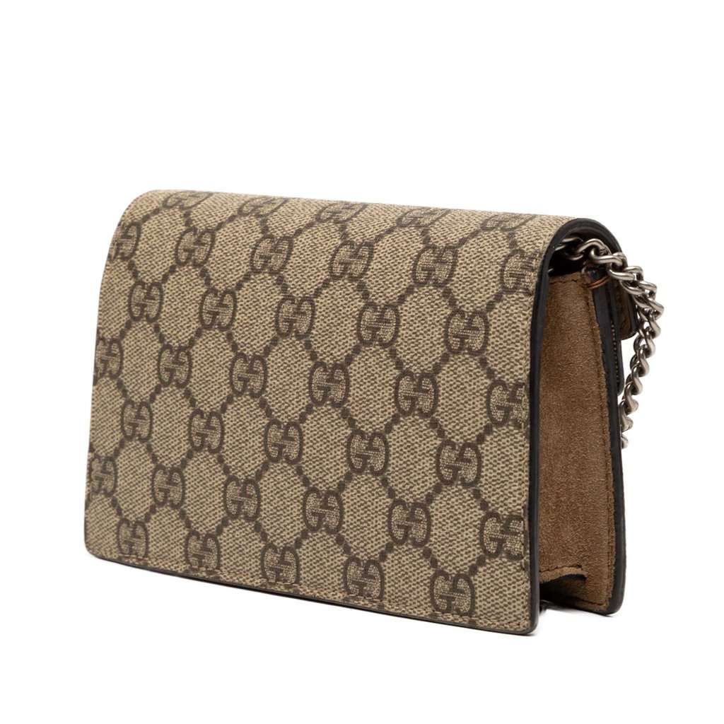 Gucci Mini GG Supreme Dionysus Crossbody Beige Very good condition - Back View