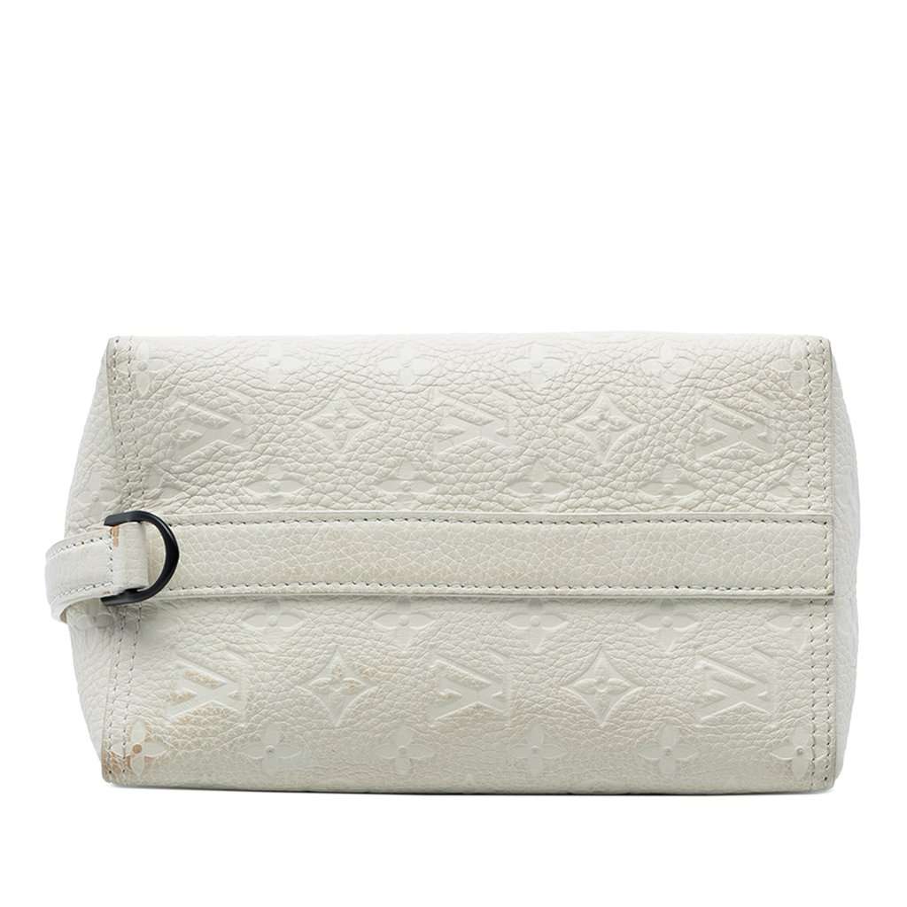 Louis Vuitton Monogram Empreinte Triangle Messenger Bag White Leather Very good condition - Inside View
