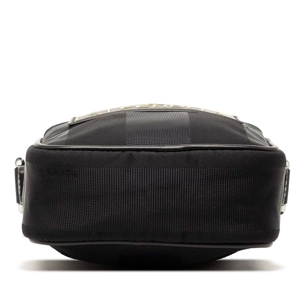 Fendi Small Pequin Nylon Roma Amor Messenger Bag Black Very good condition - Inside View
