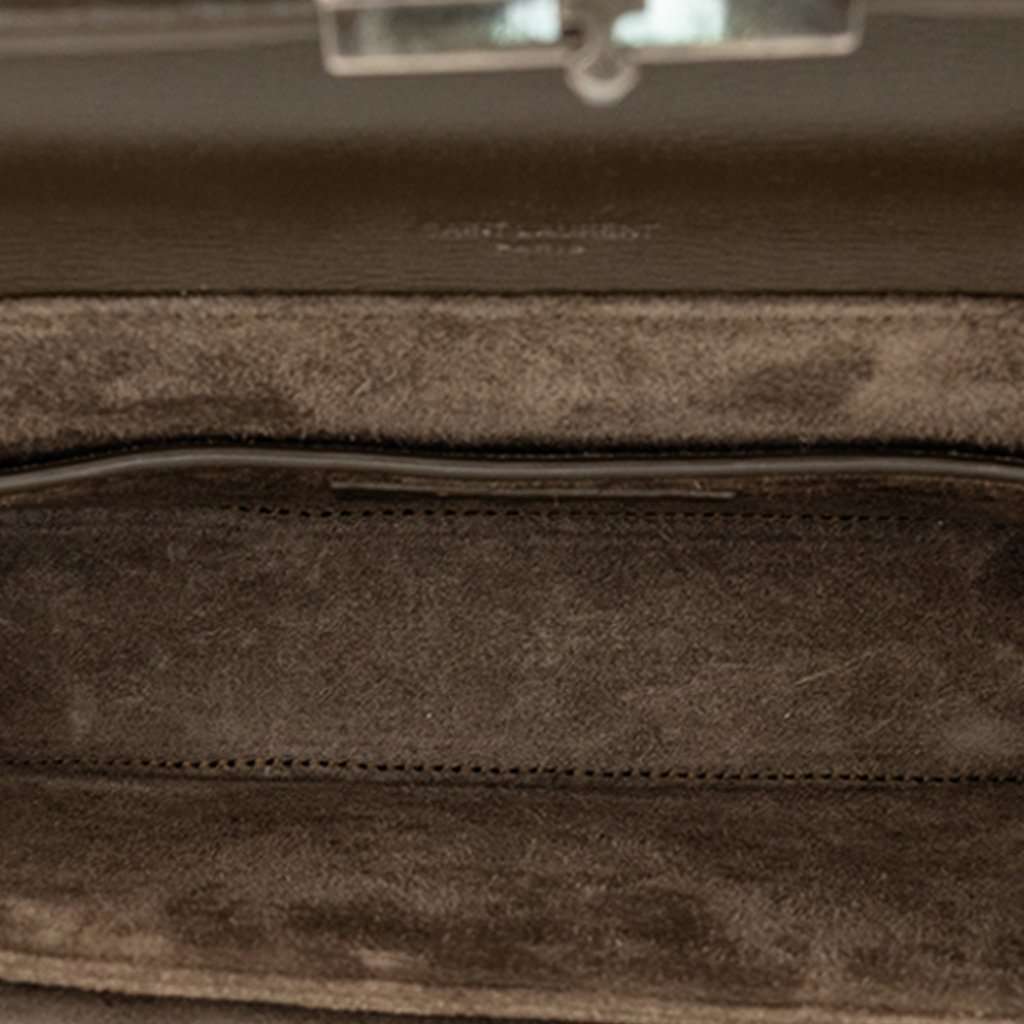 Saint Laurent Medium Calfskin Bellechasse Satchel Brown Leather Very good - Model View