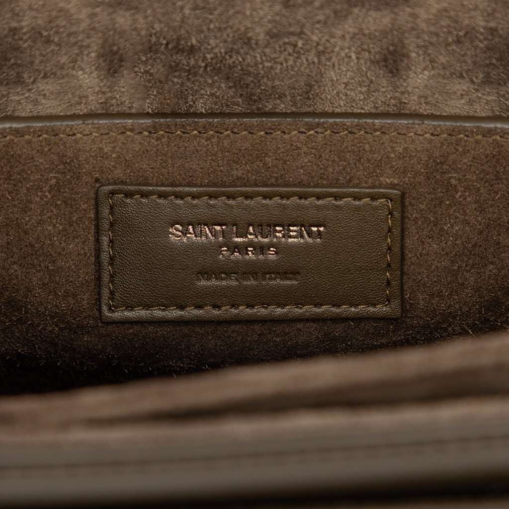 Saint Laurent Medium Calfskin Bellechasse Satchel Brown Leather Very good - Box View