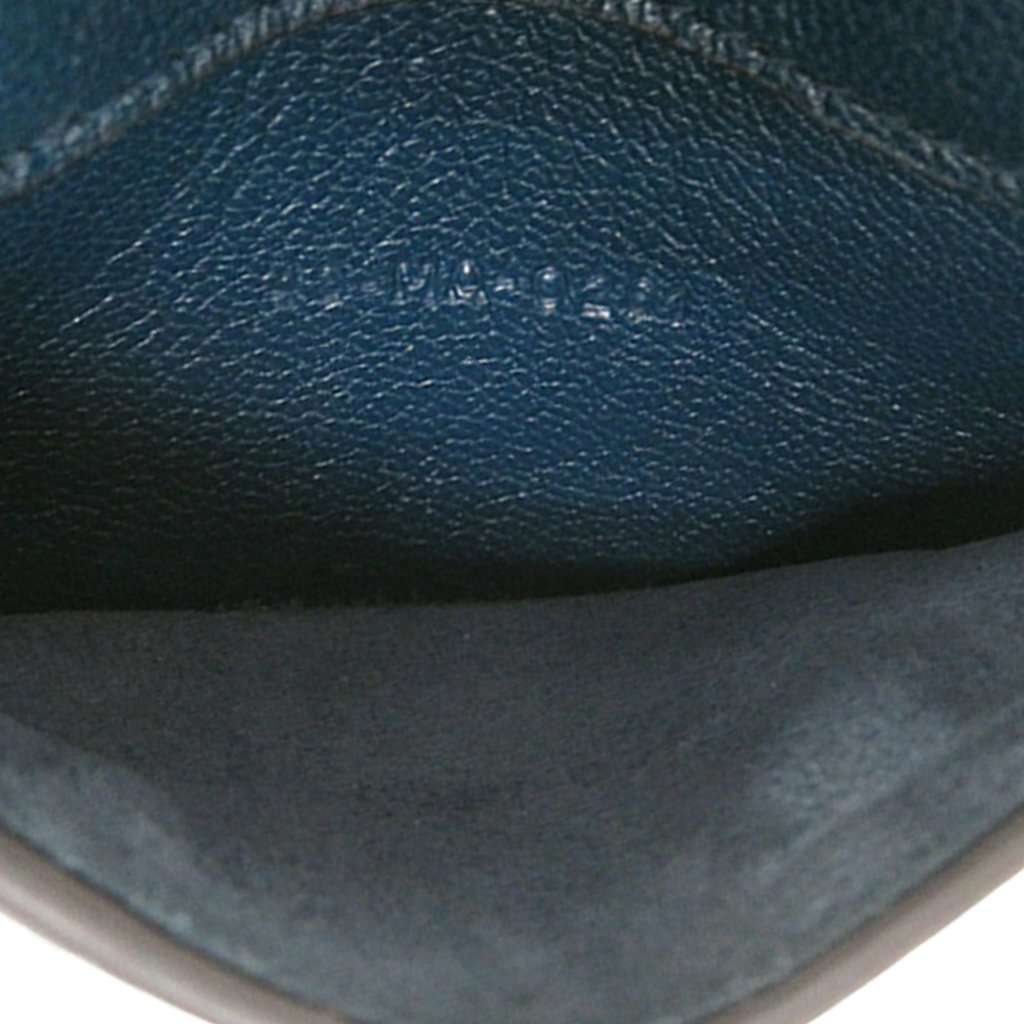 Dior Mini Goatskin Saddle Pouch Blue Leather Very good condition - Model View