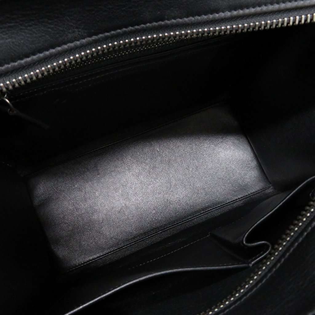 Celine Micro Tricolor Leather Luggage Tote Orange Leather Very good - Model View