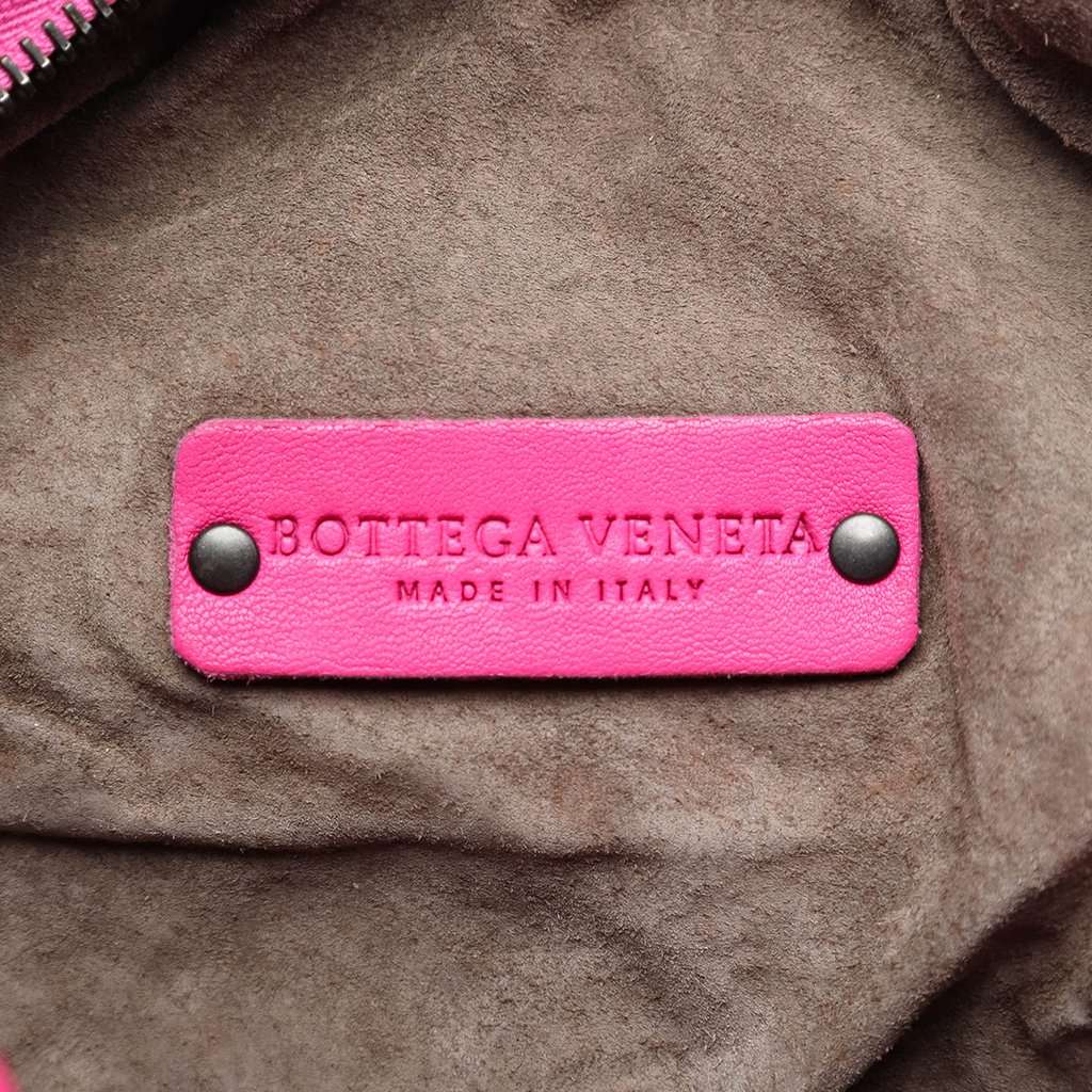 Bottega Veneta Quilted Nappa Bubble Shoulder Bag Pink Leather Very good condition - Box View