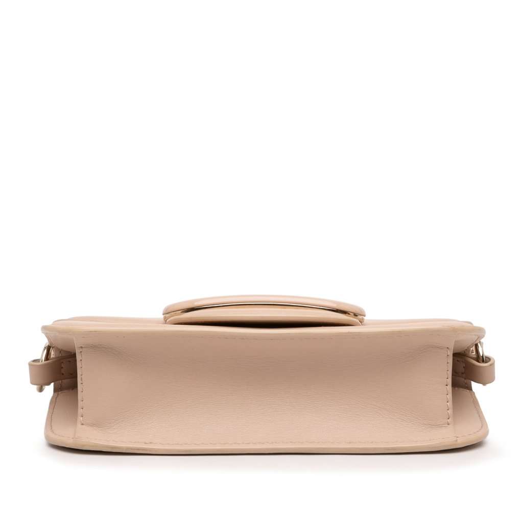 Valentino Small Calfskin VLogo Loco Satchel Brown Leather Very good - Inside View