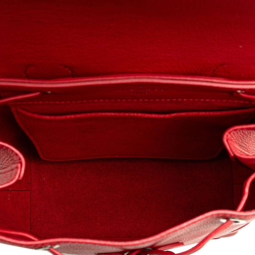 Louis Vuitton Taurillon Lockme Backpack Red Leather Very good - Model View