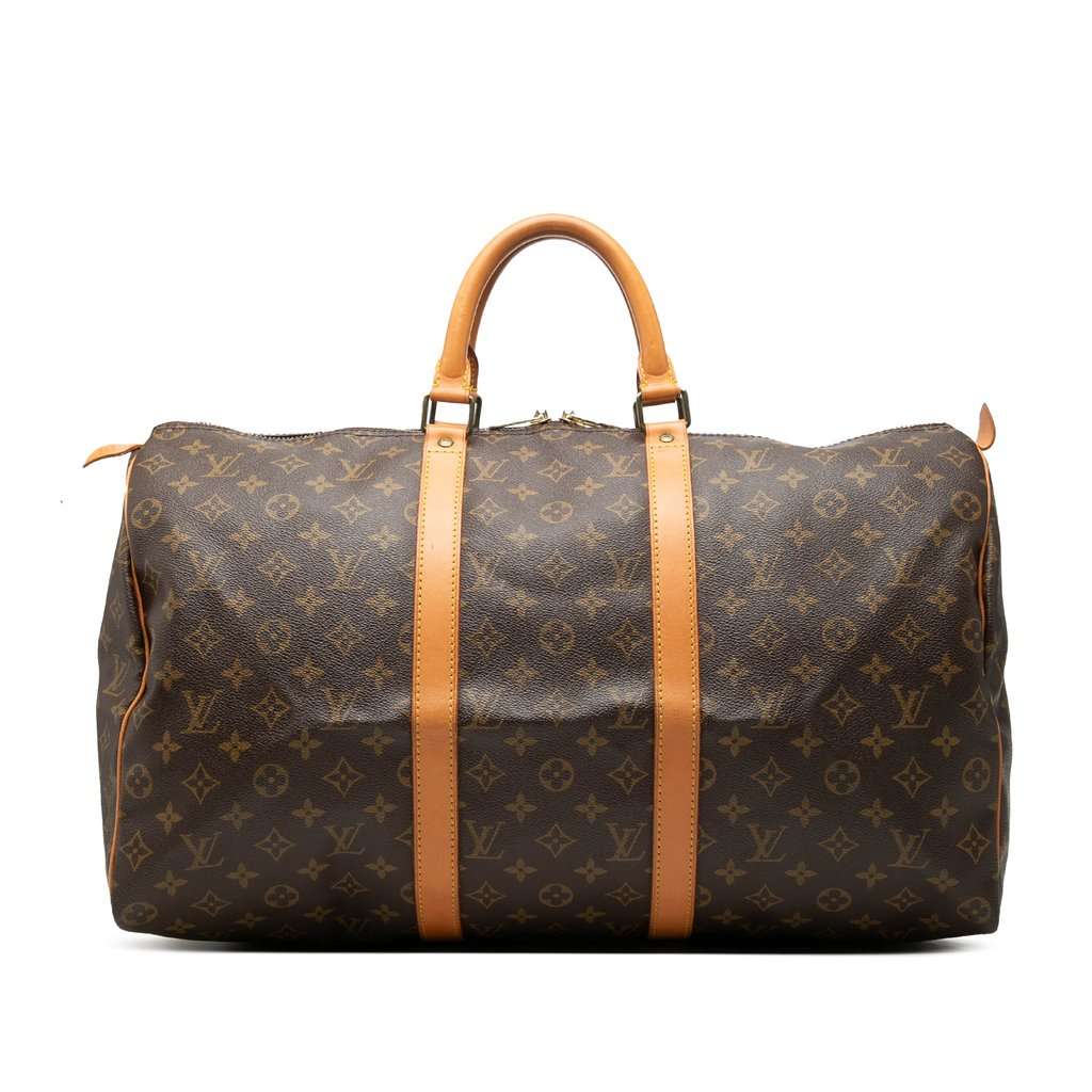 Louis Vuitton Monogram Keepall 50 Brown Very good - Front View