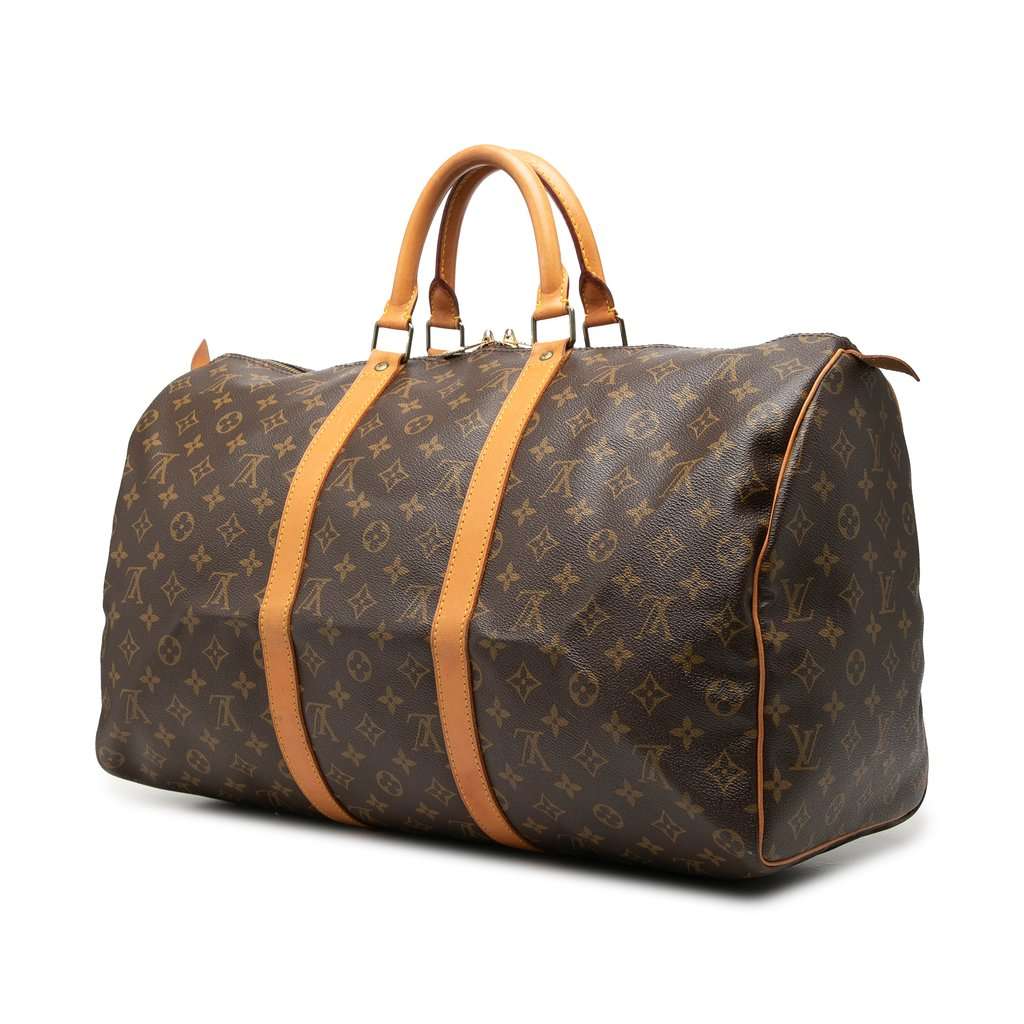 Louis Vuitton Monogram Keepall 50 Brown Very good - Back View