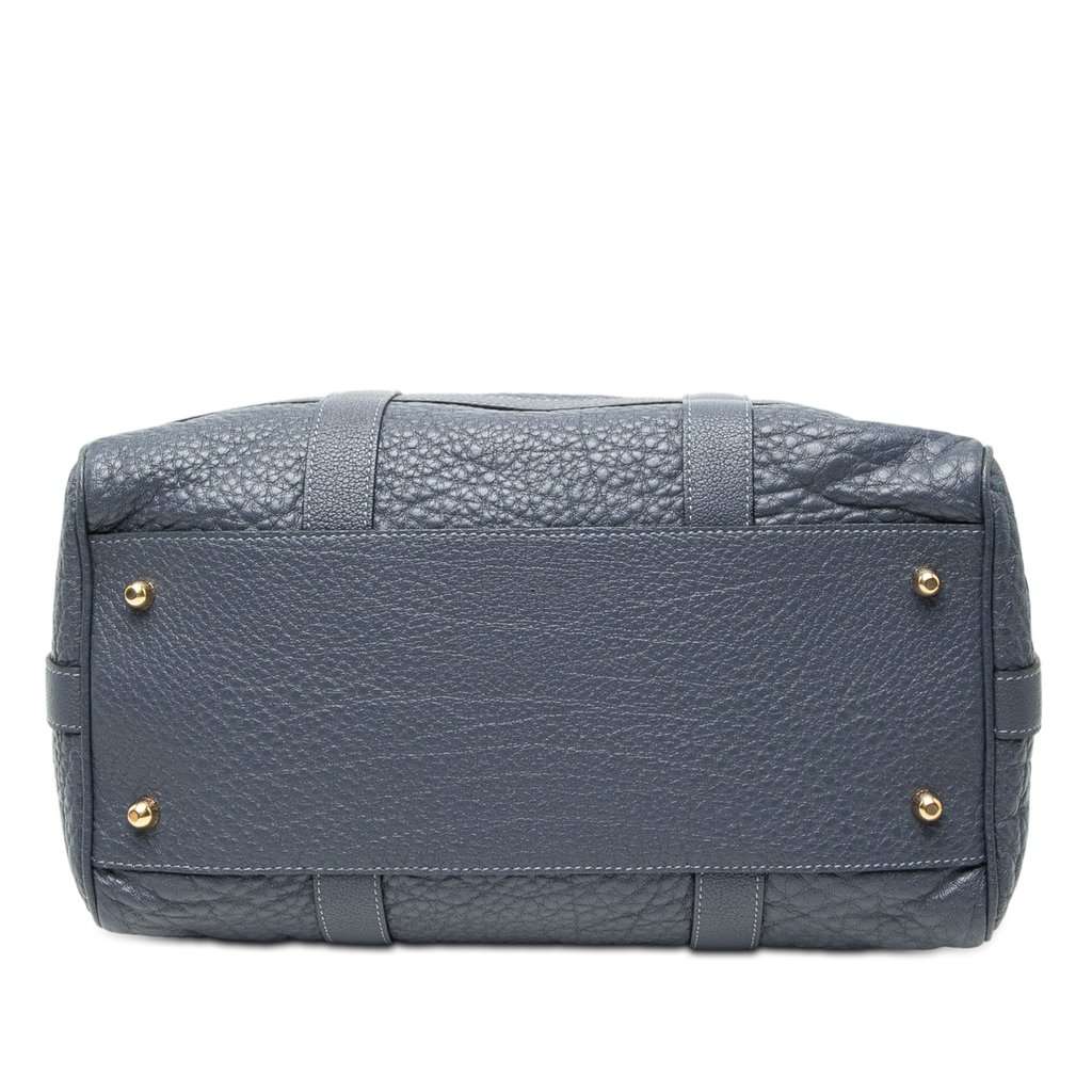 Loewe Goatskin Anagram Paseo 30 Satchel Blue Leather Very good condition - Inside View