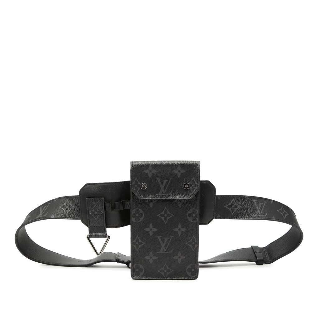 Louis Vuitton Monogram Eclipse Utility Belt Bag Black Very good condition - Front View