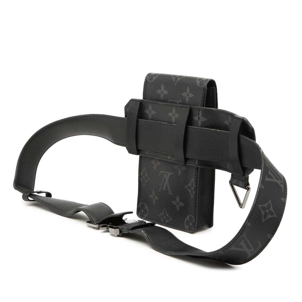Louis Vuitton Monogram Eclipse Utility Belt Bag Black Very good condition - Back View