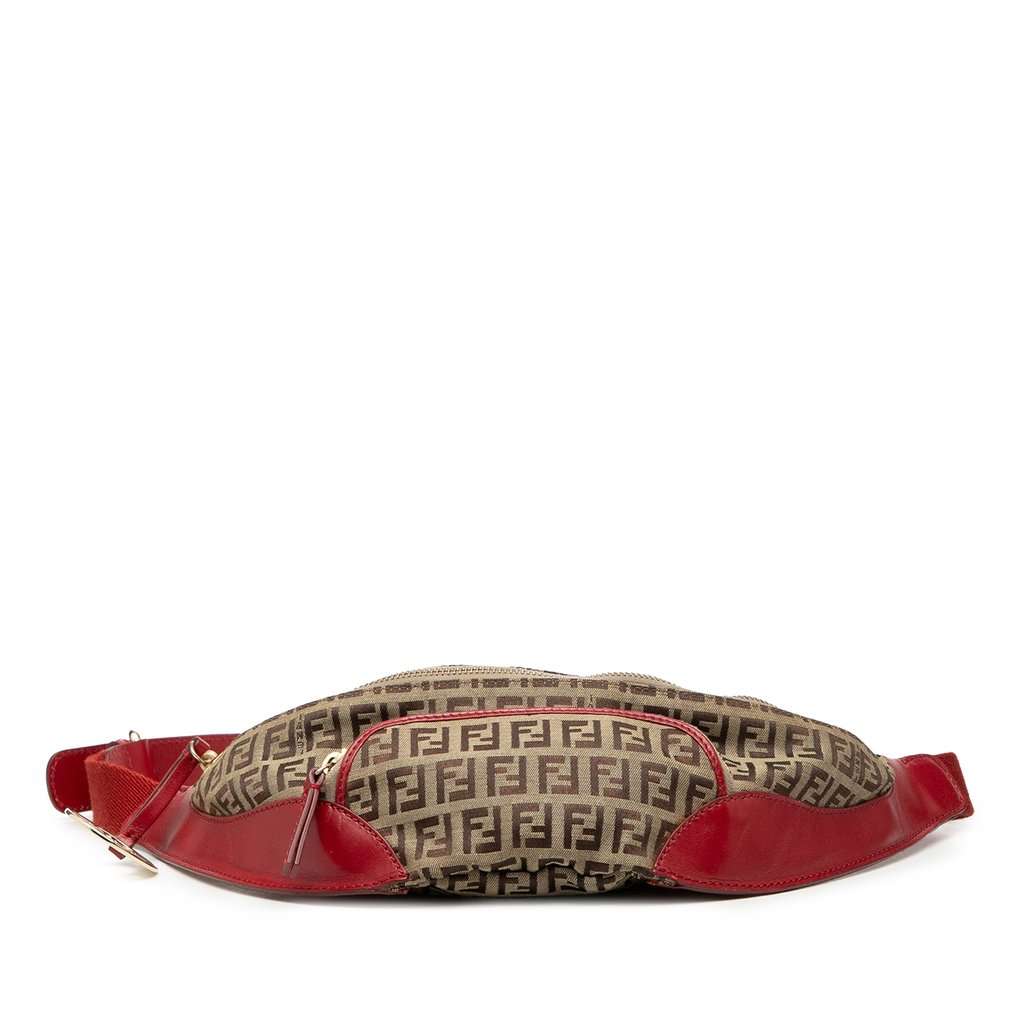 Fendi Zucchino Canvas Belt Bag Beige Good condition - Inside View