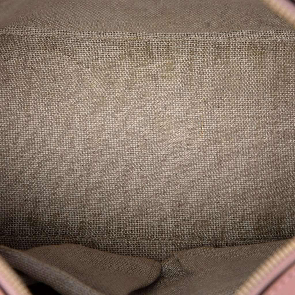 Gucci Small Microguccissima Satchel Pink Leather Very good - Model View