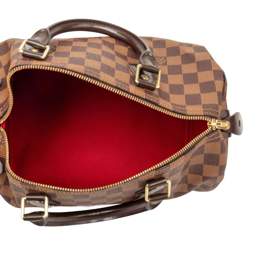 Louis Vuitton Damier Ebene Speedy 30 Brown Very good - Model View