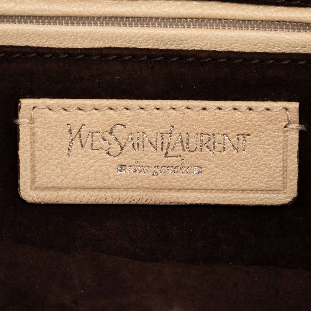 Saint Laurent Leather Nadja Rose Flap Bag Brown Leather Very good condition - Box View