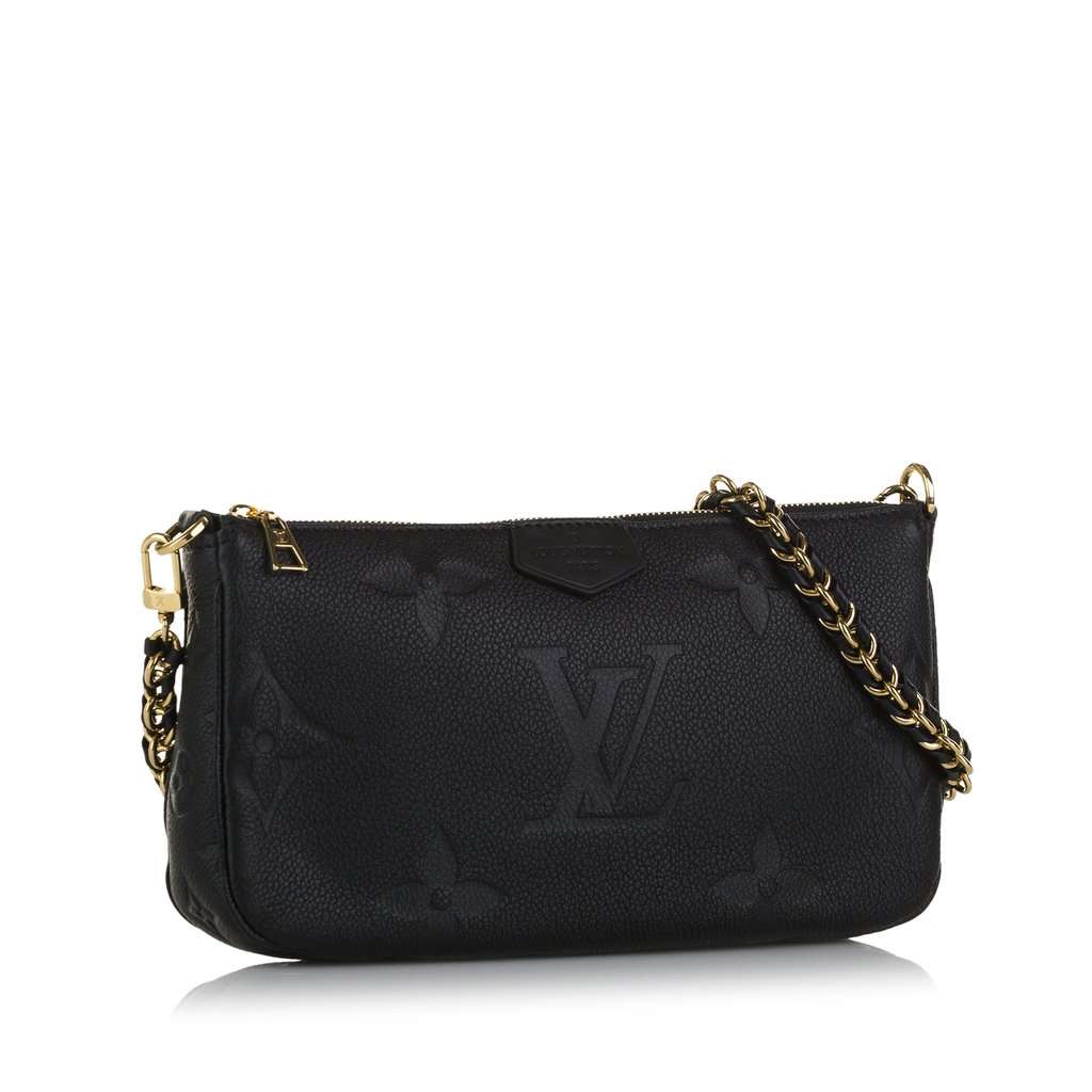 Louis Vuitton Monogram Empriente Bicolor Pochette Felicie Black Leather Very good - Back View