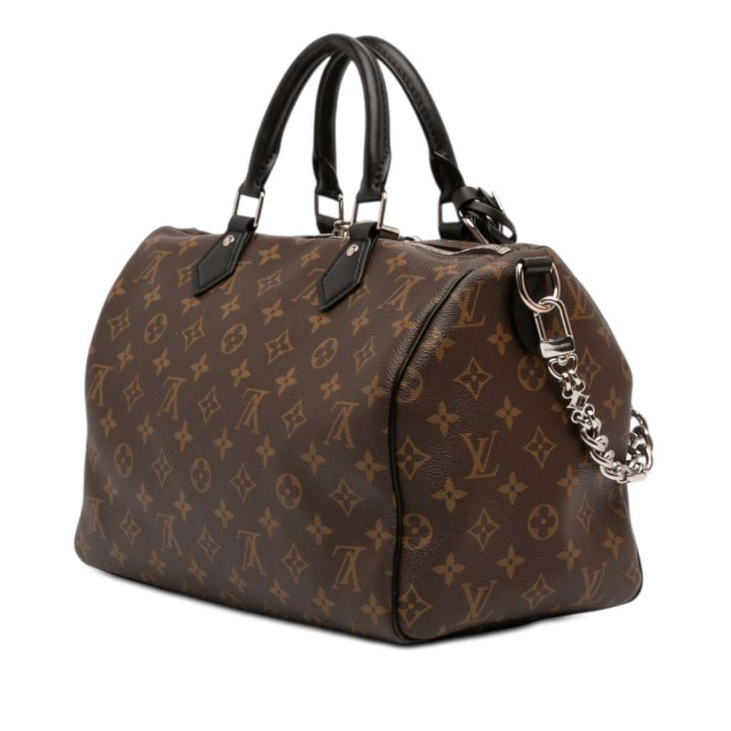 Louis Vuitton Monogram Speedy Soft 30 Dark Brown Very good condition - Back View