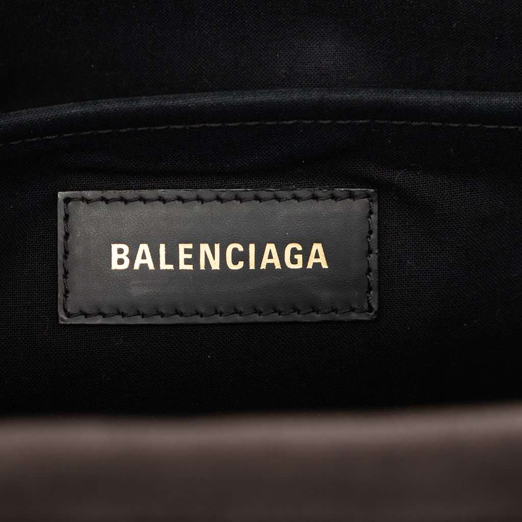 Balenciaga Medium Canvas Hardware Tote Brown Very good condition - Box View