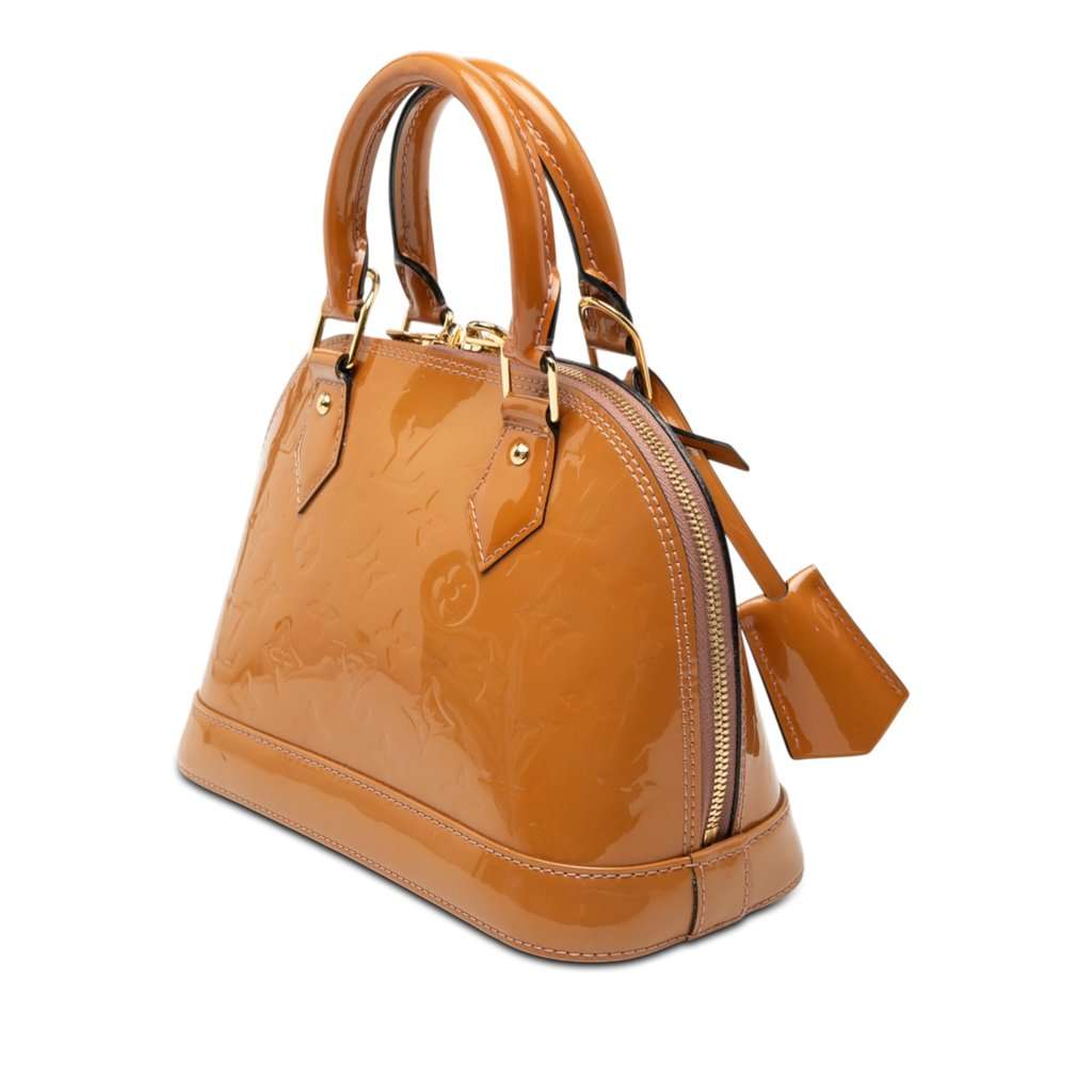 Louis Vuitton Monogram Vernis Alma BB Brown Leather Very good - Back View