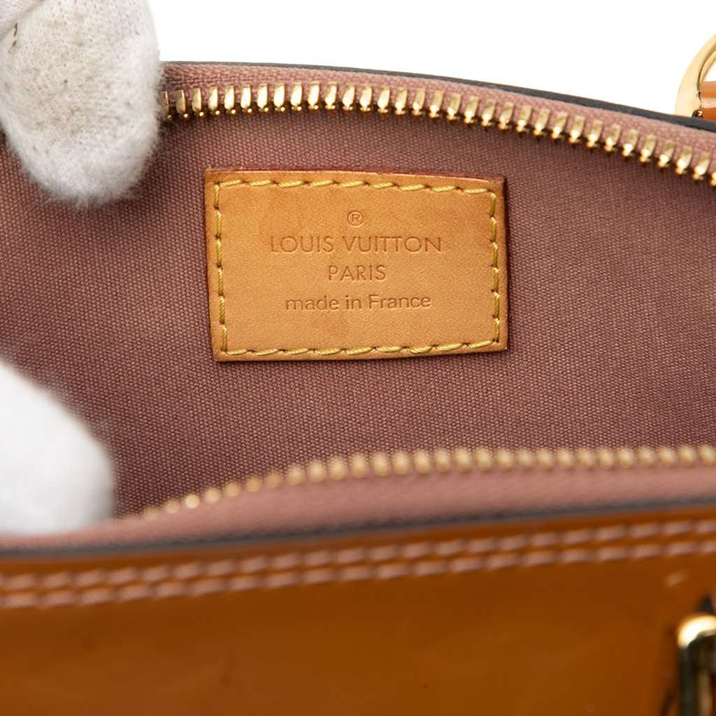 Louis Vuitton Monogram Vernis Alma BB Brown Leather Very good - Box View