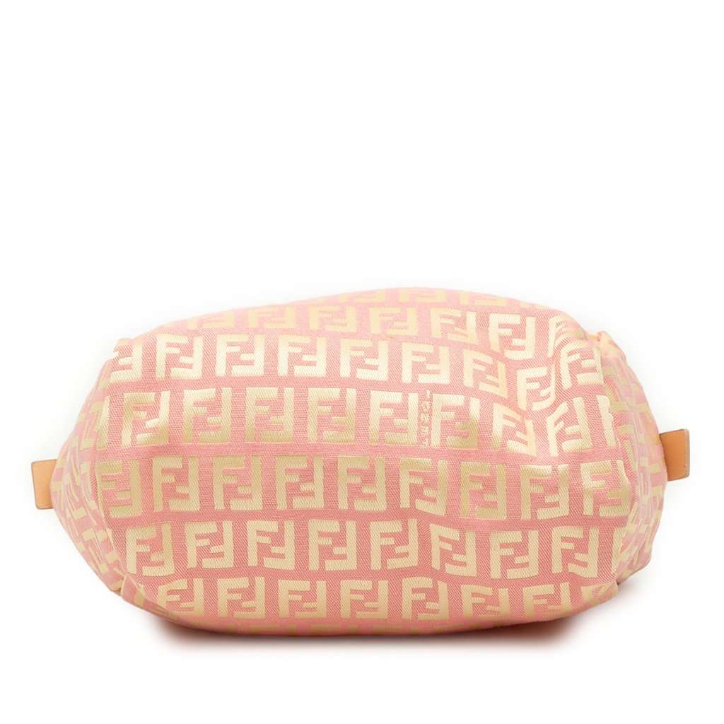 Fendi Mini Zucchino Canvas Handbag Pink Very good condition - Inside View