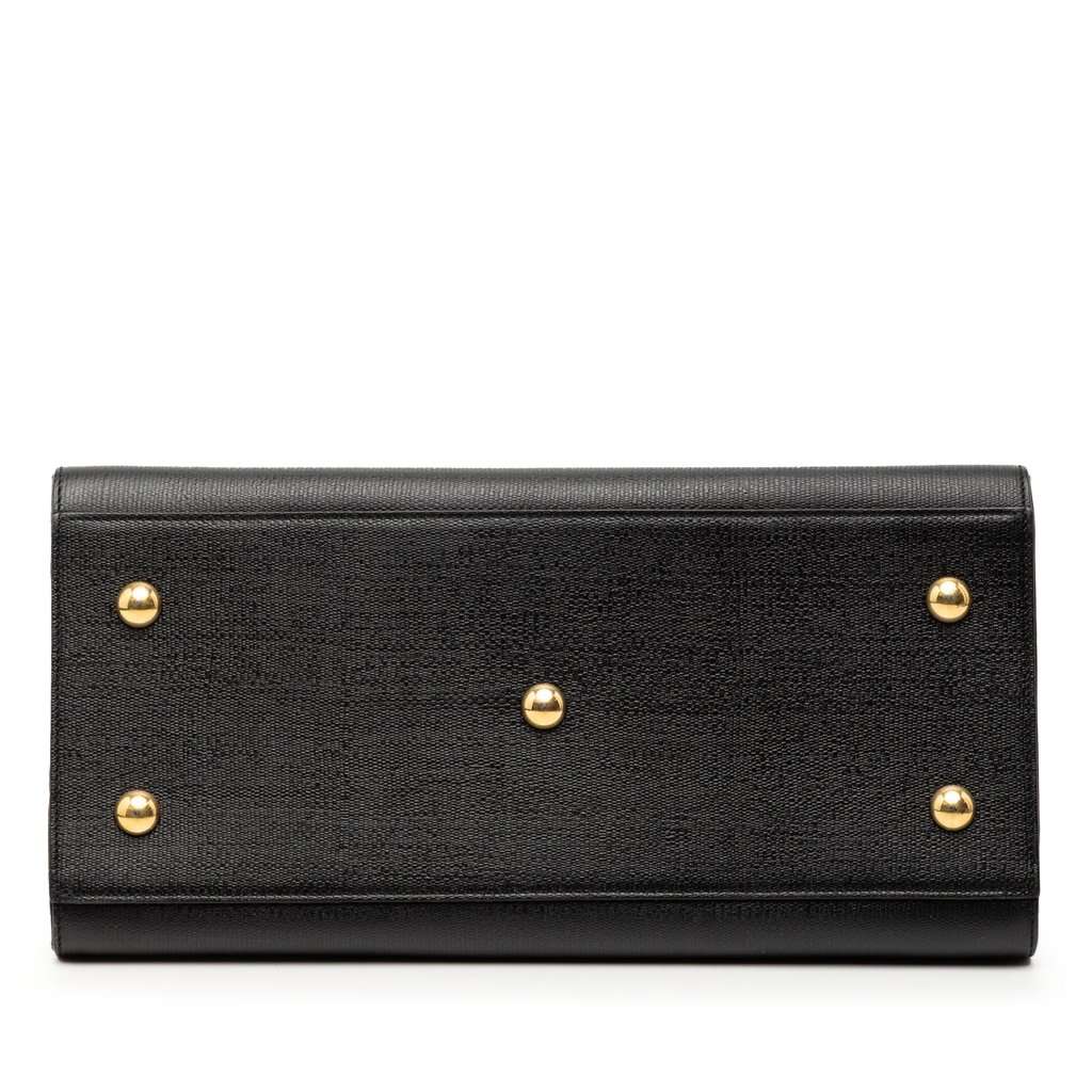 Saint Laurent Small Textured Leather Cabas Chyc Satchel Black Leather Very good condition - Inside View