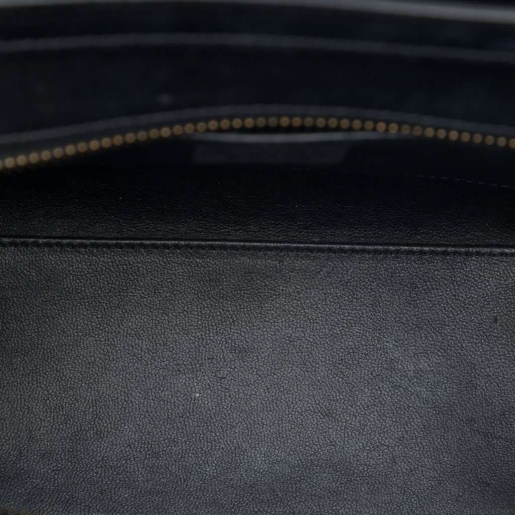 Celine Nano Tricolor Nubuck and Drummed Calfskin Luggage Tote White Leather Very good - Model View