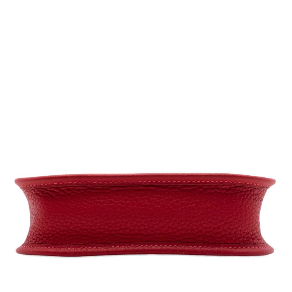 Hermès Clemence Evelyne I TPM Red Leather Very good condition - Inside View