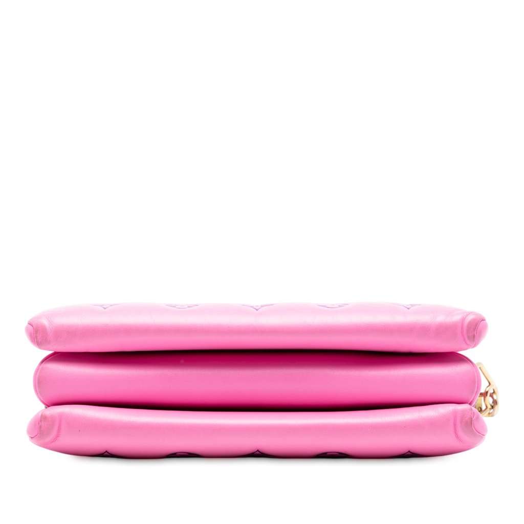 Louis Vuitton Bicolor Monogram Embossed Lambskin Coussin PM Pink Leather Very good condition - Inside View